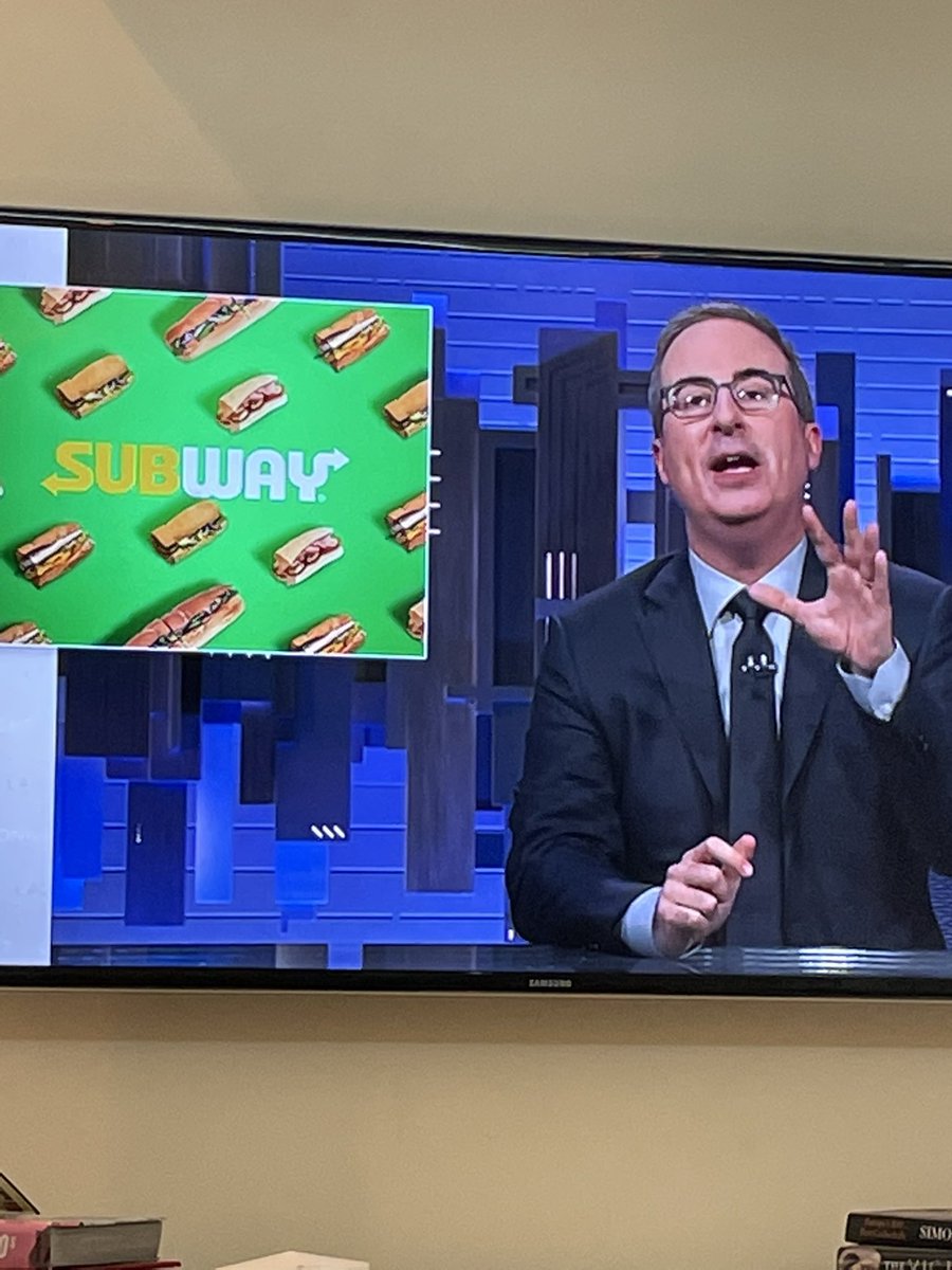 Oh dear <a href="/SUBWAY/">Subway®</a>  bahahahhhha #Subway  #LoveJohnOliver