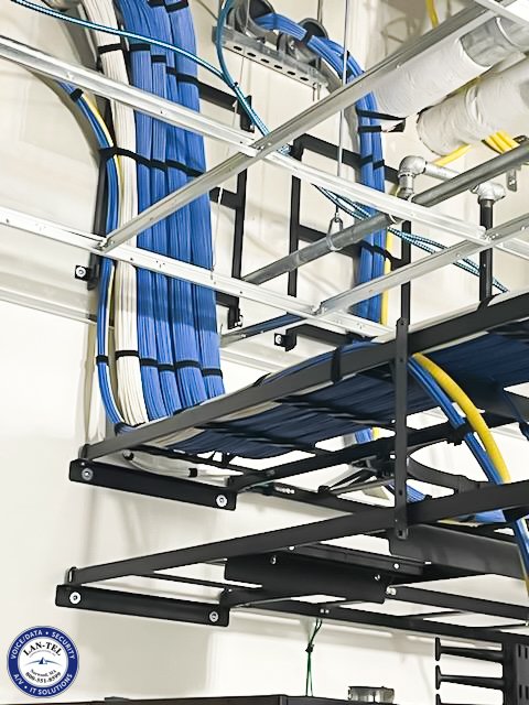 LANTELComm's tweet photo. LAN-TEL technicians continue their progress with an MDF install at a state-of-the-art biopharmaceutical company. #teldata #lowvoltage #lowvoltagenation #connectingandprotecting https://t.co/4GOpi1elaD