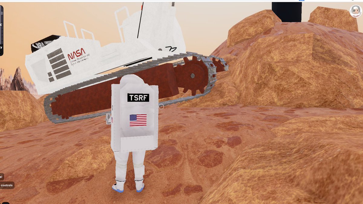 Don't mind me...just mining rocks on Mars with <a href="/tsrocketfactory/">Tom Sachs: Rocket Factory</a> in <a href="/decentraland/">Decentraland</a>