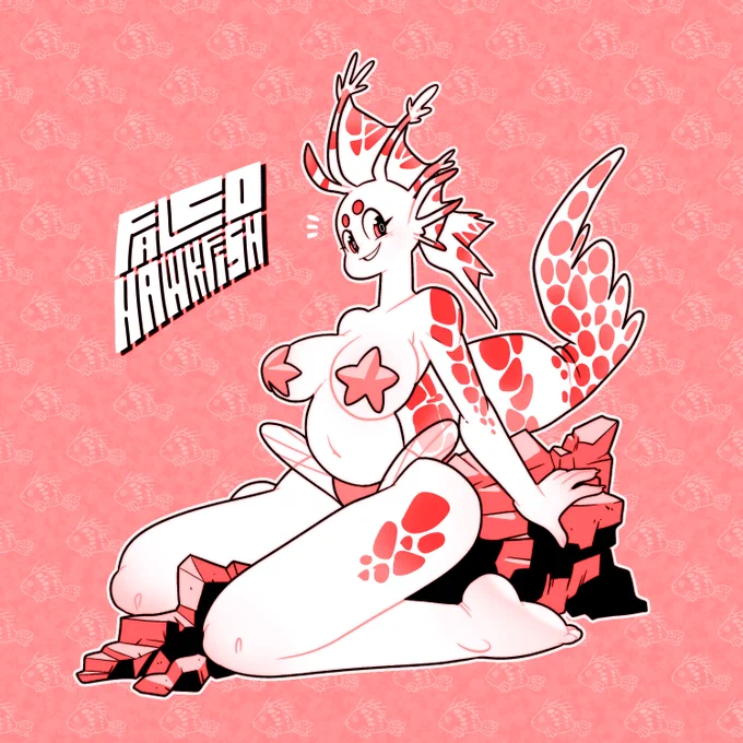 Mermay Day 23 - Falco Hawkfish
Lacking a swim bladder, this pleasant little fish scoots from rock to rock to get about. It gets its name from its habit of perching and waiting in one place, till it falls upon unsuspecting prey that pass by. 