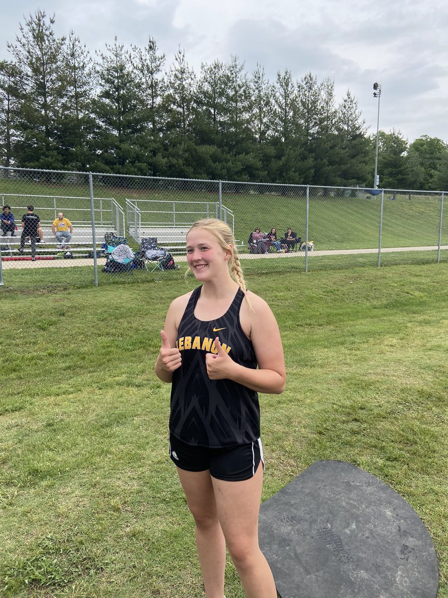 Congrats <a href="/DestinyZimdars/">Destiny</a> on placing second at sectionals! Lebanon throwers go 3/3 today! Next up is state! #JacketStrong <a href="/wchristianleb/">Will Christian</a> <a href="/LebanonTF/">Lebanon Track</a> <a href="/DrKOQuinn/">𝙳𝚛. 𝙺𝚊𝚝𝚒 𝙾’𝚀𝚞𝚒𝚗𝚗</a>