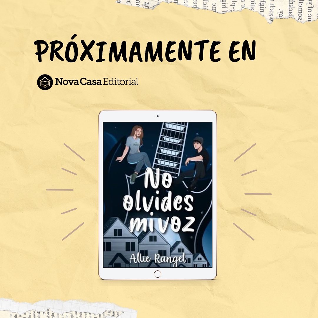NovaCasaEditors's tweet photo. ¡NO OLVIDES MI VOZ de Allie Rangel (@allierngll)! 🎸🎼 
«Se puede ayudar a alguien cuando tú también te sientes perdido».
👉🏼 ¡Desliza para conocer más sobre la historia! 
¿Tienes ganas de leer NO OLVIDES MI VOZ? ¿Acertaste con tus suposiciones? 
#novacasaeditorial https://t.co/yYFfupFZMM