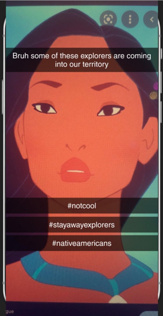 cateodonnell's tweet photo. To prepare for today's history final, 8th graders made Snapchats to summarize events in US history. They are... honestly the best. Educational? 🤷‍♀️ Amazing and hilarious? Yes. #svvsdstorm #ushistory https://t.co/2mNde9yHsk