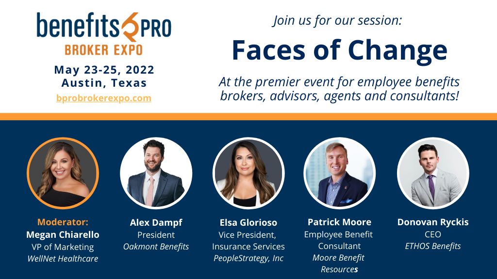 Tomorrow, Elsa Glorioso will be sharing her best #broker advice, strategies, and success stories at the Faces of Change panel event.⭐ Tuesday, May 24 @ 4:15 pm CT: lnkd.in/gYifF3DZ #BenefitsPRO #employeebenefits #insurancenews