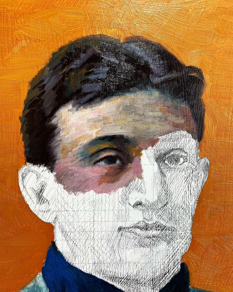 hillbones's tweet image. My oil painting of Honus Wagner loading…