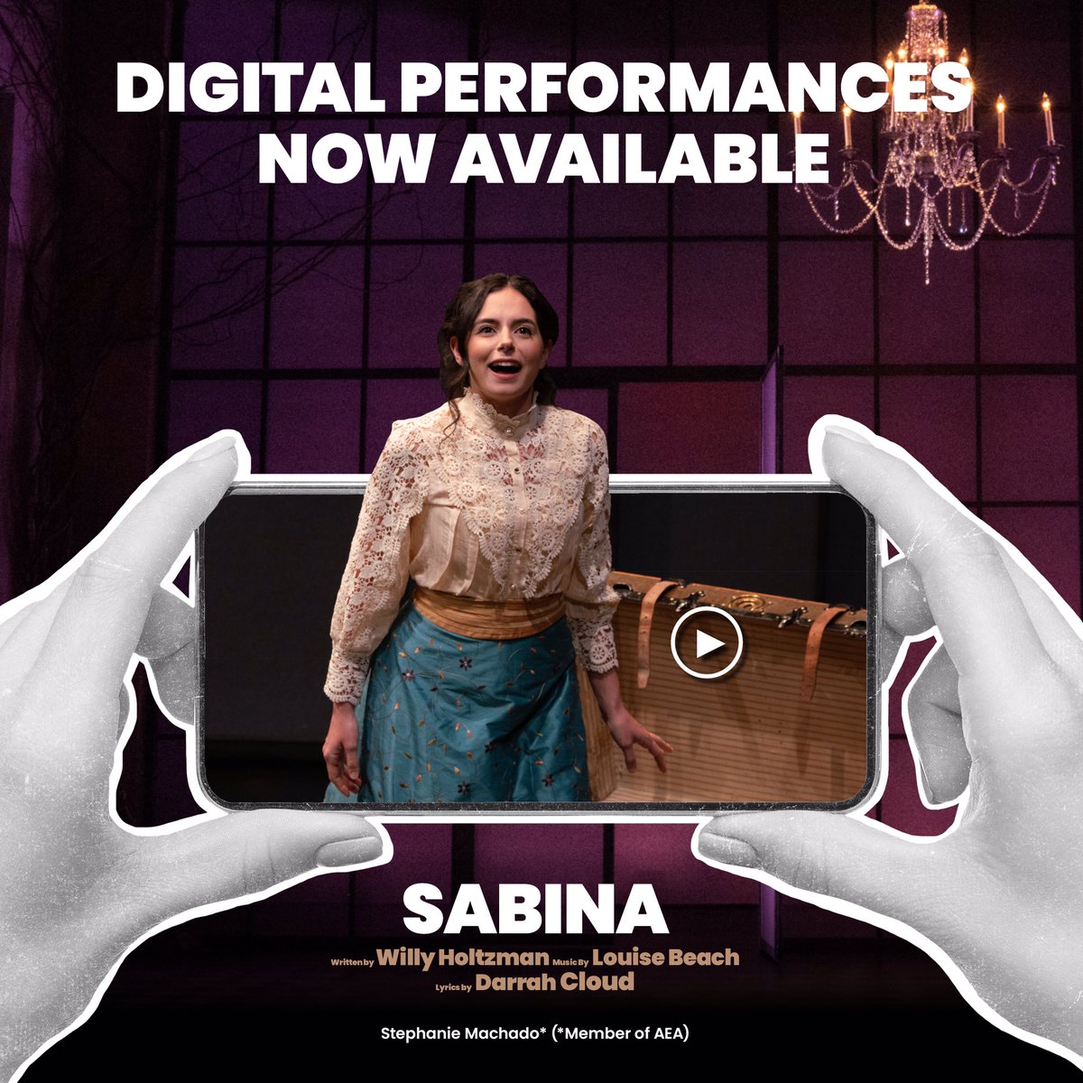 SABINA is now streaming! 
Get your tickets here:  sforce.co/3yNSPTH
The world-premiere musical is now available to stream through June 5. Celebrate the story nearly lost to history.  Sabina Spielrein – Jung’s patient, protege, and lover - who became