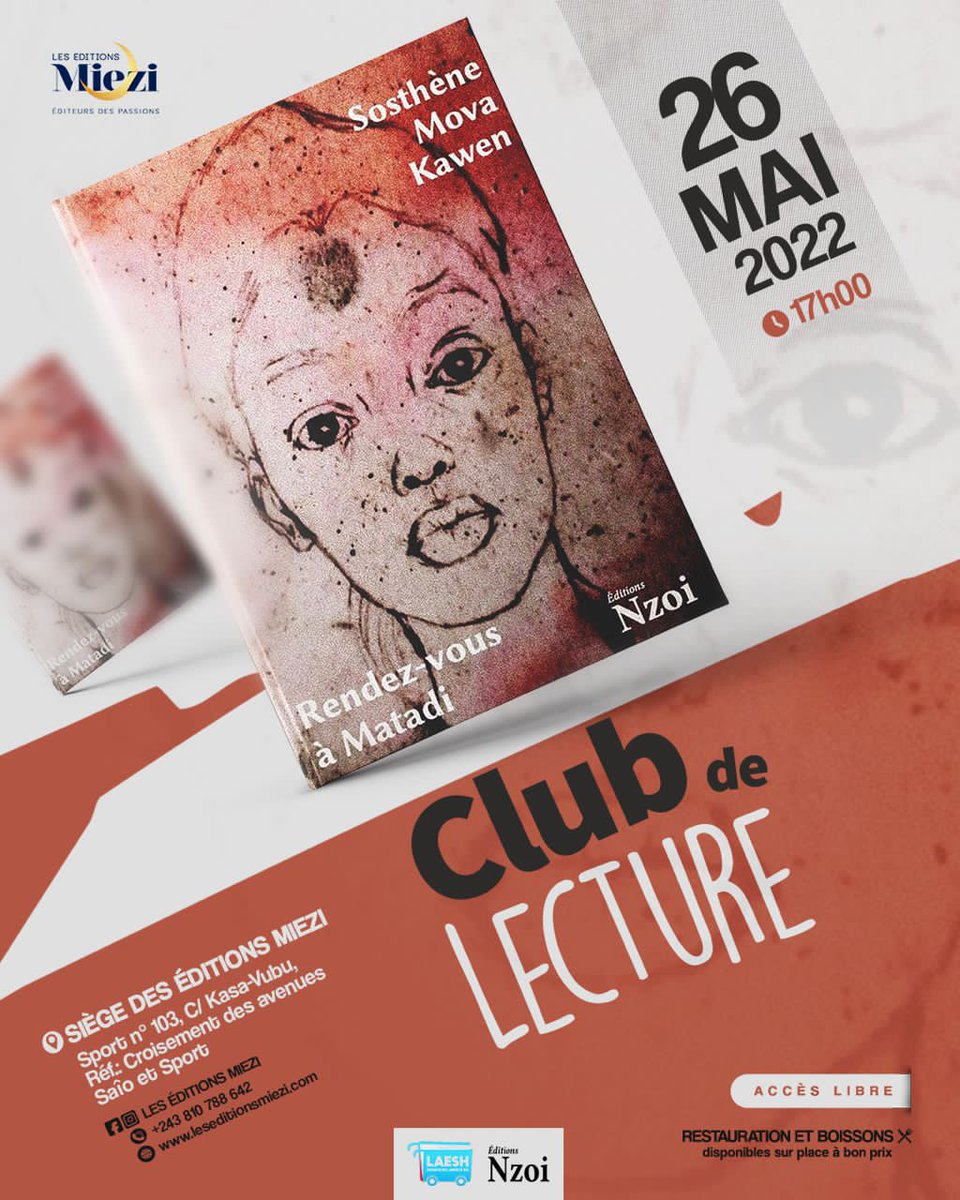 Un nouveau culte de l'intelligence !!!
Les seules offrandes: les idées ! 
Merci!
<a href="/LaeshRdc/">LAESH-RDC</a> <a href="/mlimanieditions/">Mlimani Editions</a> <a href="/EditionsNzoi/">Éditions Nzoi</a> <a href="/LesMiezi/">Les éditions Miezi</a> <a href="/Kash_TMK/">Thembo muhindo kash</a> <a href="/CalmRdc/">Le Café Littéraire de Missy</a> <a href="/RFI/">RFI</a> <a href="/RFI_Litterature/">Littérature sur RFI</a> <a href="/bookexpress4/">book express</a> <a href="/FeteLivre/">Fête du livre de Kinshasa</a> <a href="/EcrivainsCongo/">Ecrivains du Congo</a> <a href="/CIsambi/">Charlène Isambi</a> <a href="/Edimon_Moise12/">Molakisi Edimo Lumbidi</a> <a href="/richardali56/">Richard ALi</a> @ipehourticq <a href="/IsamalekiR/">Isamaleki Rodrigue</a> <a href="/b/">b</a>