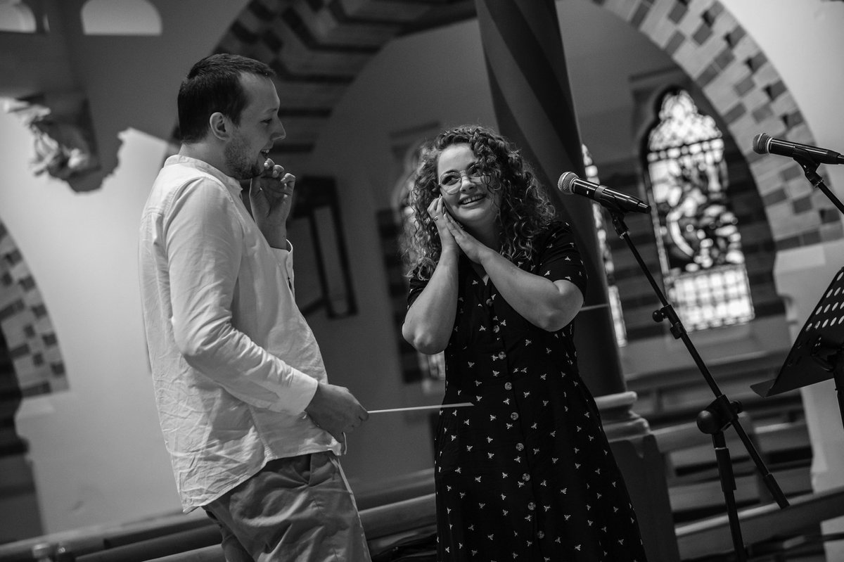 tomcallister's tweet photo. The wonderful @CarrieHFletcher in conversation with ‘West End Does: Hollywood’ Musical Director Samuel Wilson! Plus our West End Orchestra at our stunning rehearsal venue! Book your seats for Sunday at: https://t.co/jrIJdR7WGi https://t.co/Cj6khWzAfY