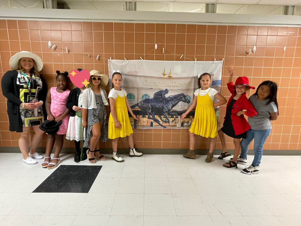 Derby Day 2022 was a success! 
🌹 🐎 🌹 
We had a blast learning about horses and The Sport of Kings. #allin #wfisd