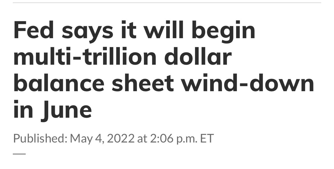 JM_research1's tweet photo. Just a reminder the Fed hasn’t even begun selling yet for all the bottom callers. This is not FUD. This is pending reality you should be aware of… https://t.co/CQ0ww834mT