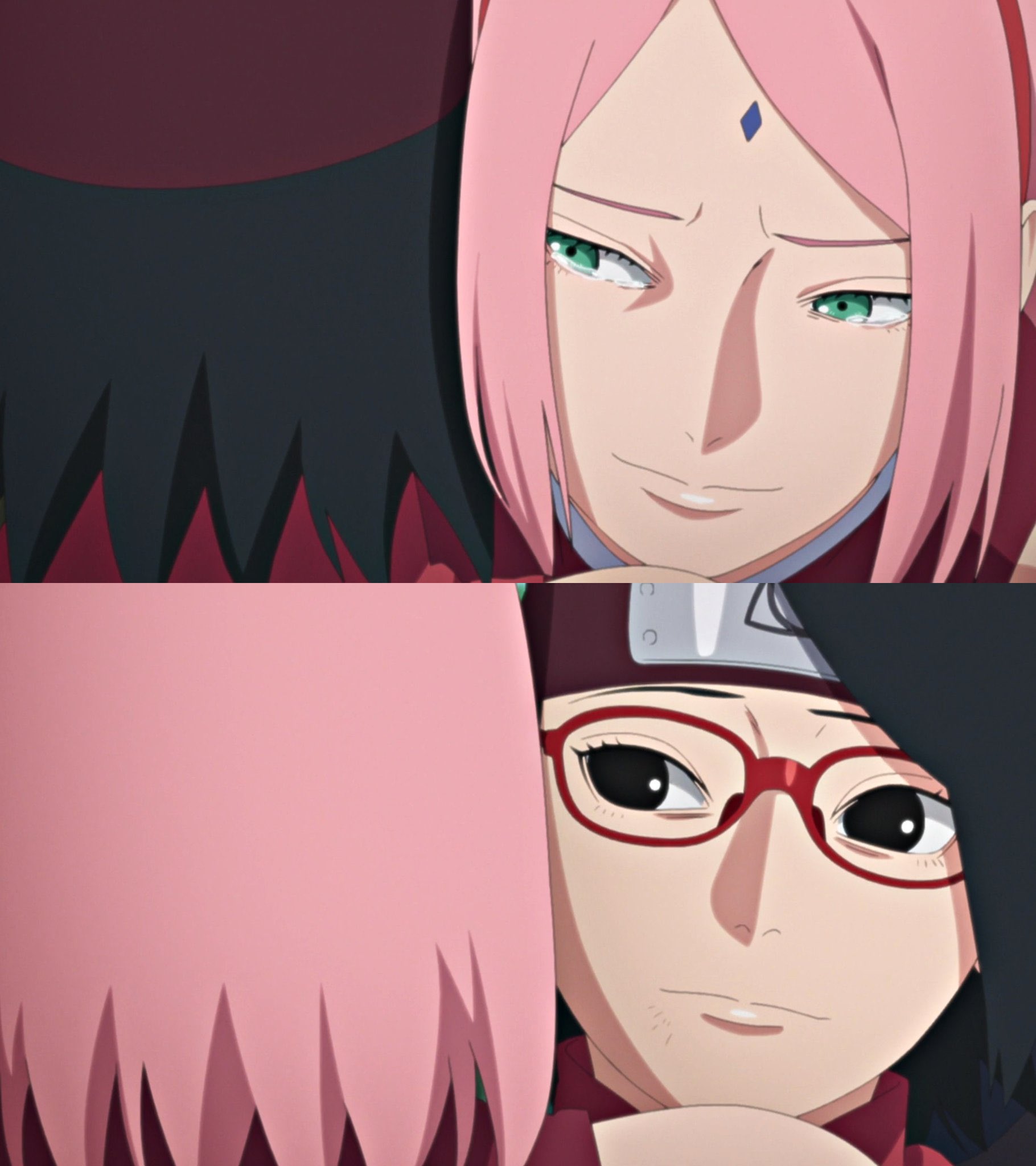 boruto pegando a sakura