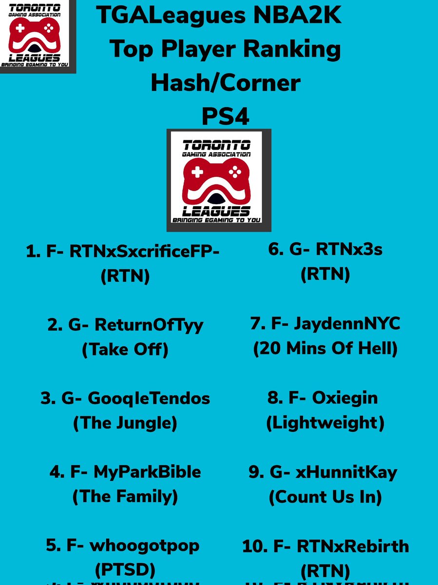 TGALeagues tweet media