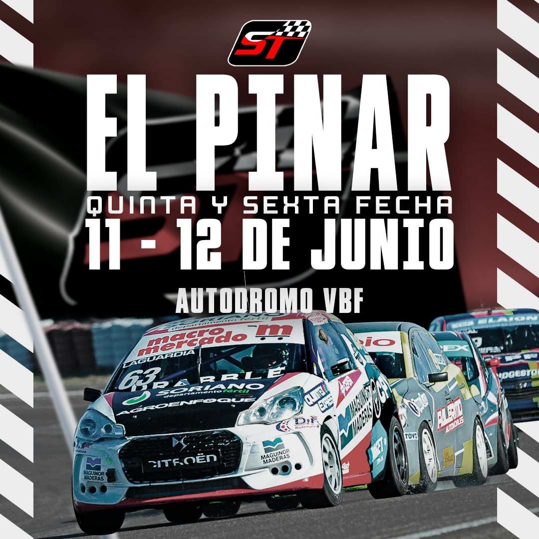 Cada vez falta menos para volver a vernos‼️

🗓️ 11 y 12 de junio 
 📍 Autódromo de El Pinar 

5ta y 6ta fecha del campeonato 2022