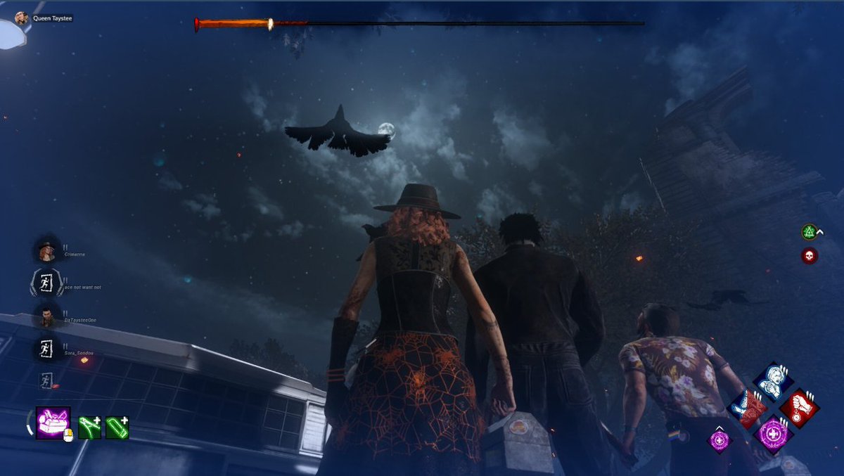 Crixianna_ttv's tweet photo. LOVE finding killers that are willing to have a fun match. This Mikey was so much fun to play with - we even stopped to look at the moon together before he let us leave - double pipped! #DeadbyDaylight #DBDkiller #dbdTheShape #DBDscreenshot #WeAreTeamXO https://t.co/bBrT9VsURb