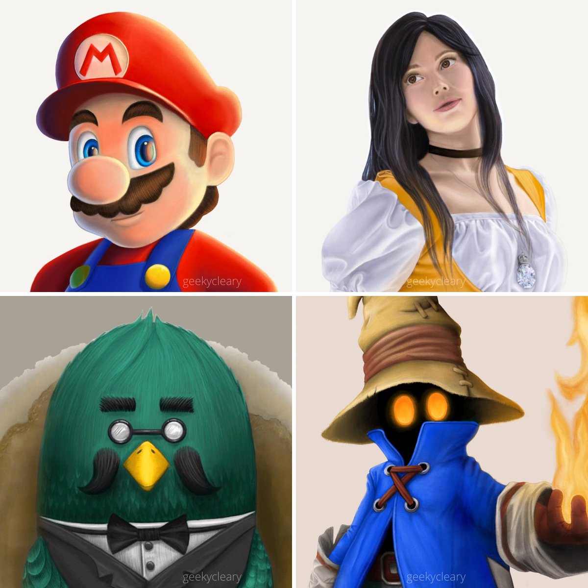 geekycleary's tweet photo. @ViiMorteArt My name is @geekycleary and I am an artist with a realistic style. I draw fan art as well as pet portraits. Here is some of my recent artwork. https://t.co/R8vhmAnEFy