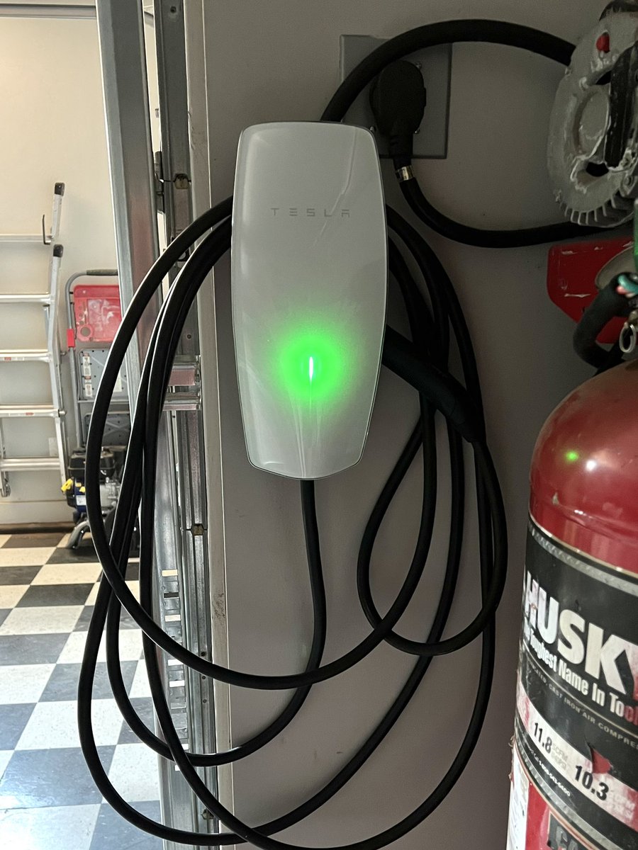 Guess what was installed today! Ready for my Tesla!