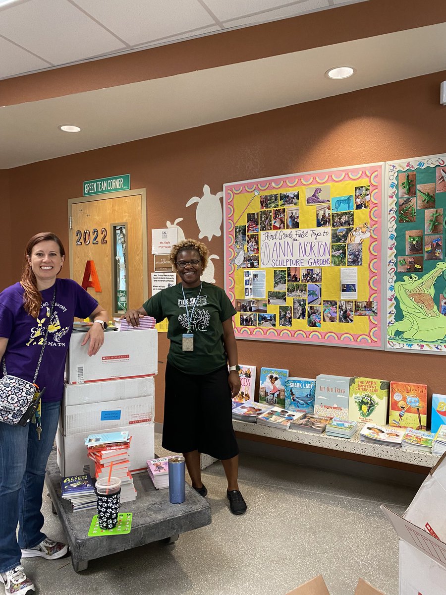 PineJogArtRoom's tweet photo. Thank you to @cscpbc for #abookforeverychild to read this summer! The students loved taking pictures on the red carpet &amp; picking their book while visiting our “At the Movies” Art Show w/ 9 bulletin boards of over 200 pieces of artwork celebrating our fabulous artists and readers! https://t.co/9BfeN4H99T