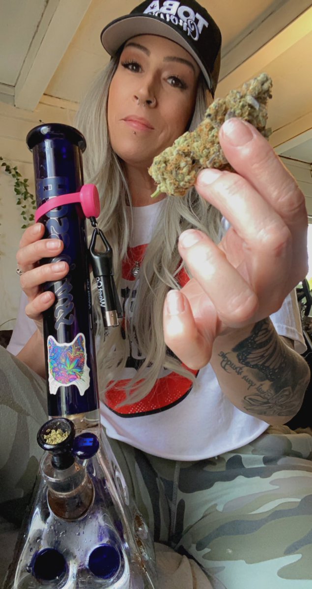 michellebrusse's tweet photo. I got ID’d at a dispo today, I laughed and gladly showed her my ID and said “I’m 48!” She asked what my secret was, this is my answer. #Mmemberville #CannabisCommunity #tobagrown #respecttheplant https://t.co/IranSvSlyk
