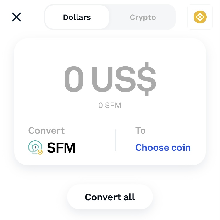 SafemoonWarrior's tweet photo. Coinbase Wallet - #SafeMoon conversion screen. https://t.co/IKpi2E49Bo