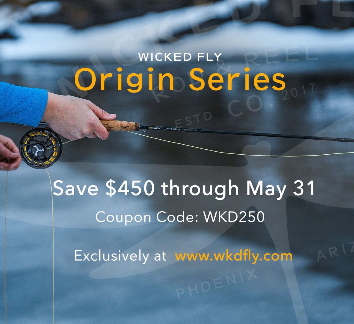 WickedFlyRod's tweet photo. We want everyone to have a chance to own and fish a $700 fly rod. For one week only, we’re offering our Origin Series 5 and 8 weights for $250 each. There’s no catch. Just the fish hitting your fly. Visit https://t.co/5xwwB5hTwC.
#fishingfamily #fishing #flyfishing #troutfishing https://t.co/pJ4VKQWKU8