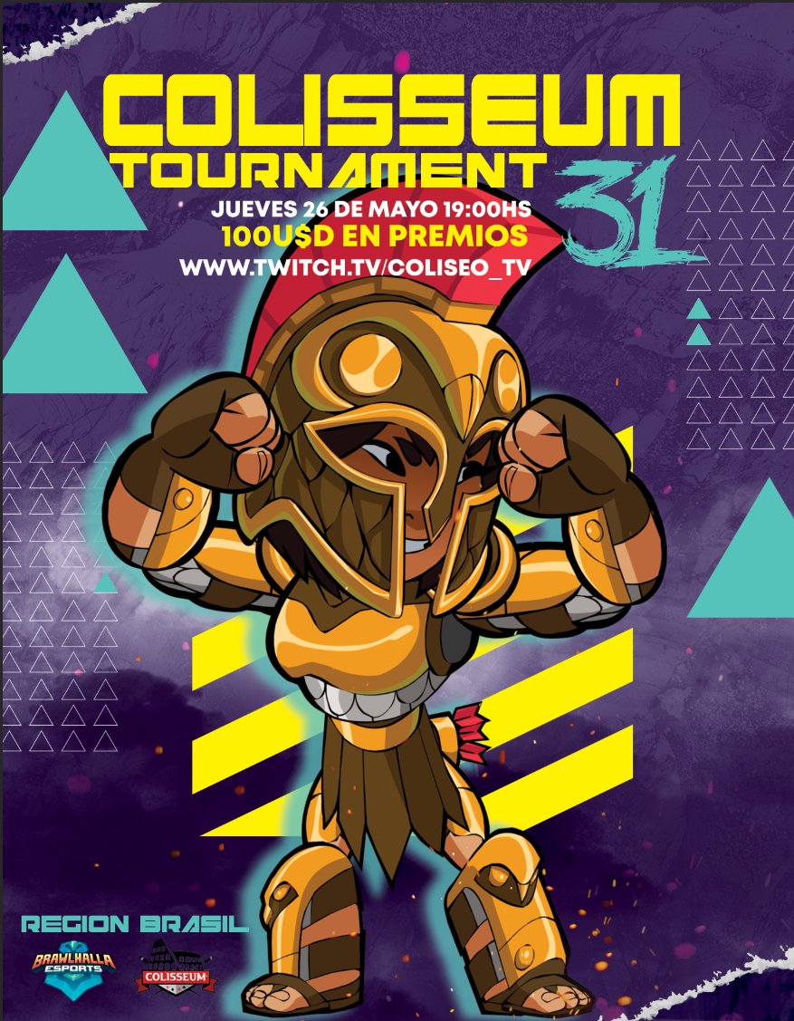 Colisseumbh's tweet photo. 📣TORNEOS COMUNITARIOS PARA ESTA SEMANA

🏟️COLISSEUM SA 1V1 #31
📅JUEVES 26 DE MAYO 19:00HS 🇦🇷🇧🇷
📝https://t.co/YcLZI7qpZS

🏛️OLYMPUS SA 2V2 #18
📅VIERNES 27 DE MAYO 19:00HS 🇧🇷🇦🇷
📝https://t.co/f079hiSQEm

📺https://t.co/OOBP6yUJxy https://t.co/h6ECGUcUWS