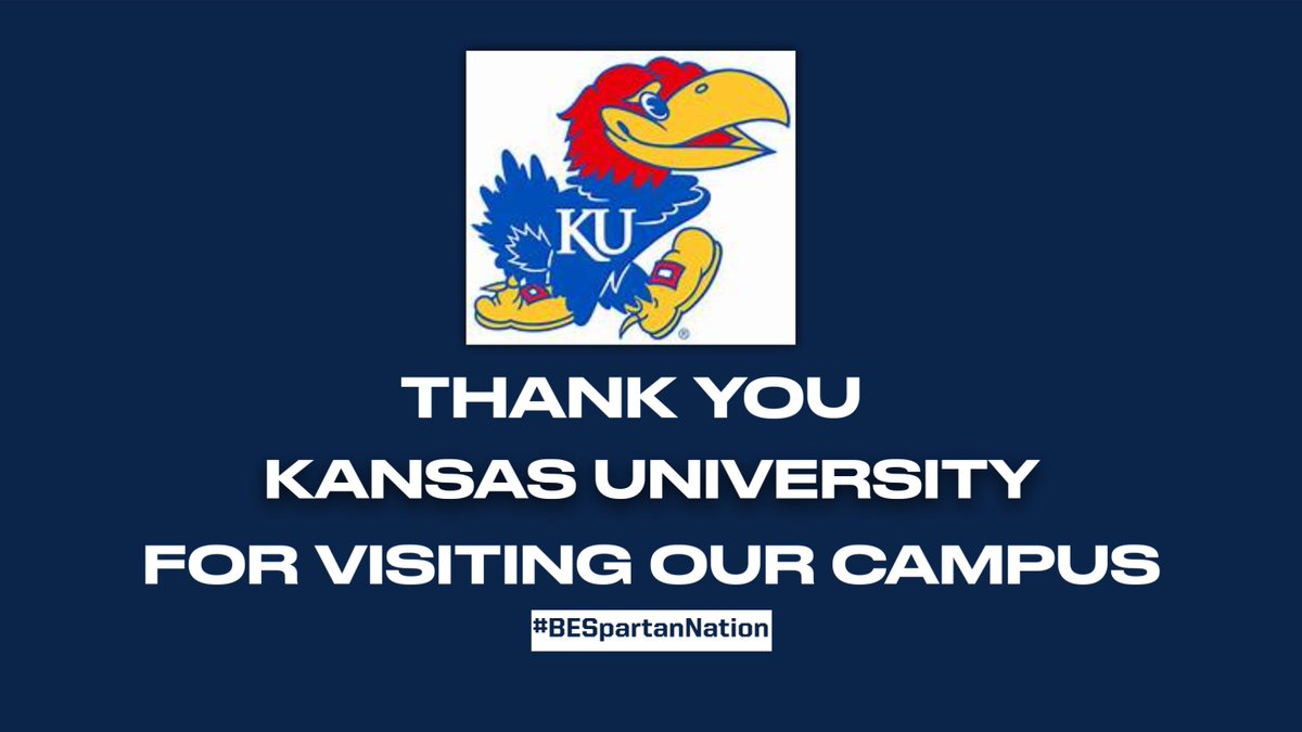 B'East Football (@behsfb) on Twitter photo Thank you to <a href="/KUCoachZ/">Coach Jim Zebrowski</a> and <a href="/KU_Football/">Kansas Football</a> for spending time with us today! #wisfb #BESpartanNation Thank you to <a href="/KUCoachZ/">Coach Jim Zebrowski</a> and <a href="/KU_Football/">Kansas Football</a> for spending time with us today! #wisfb #BESpartanNation