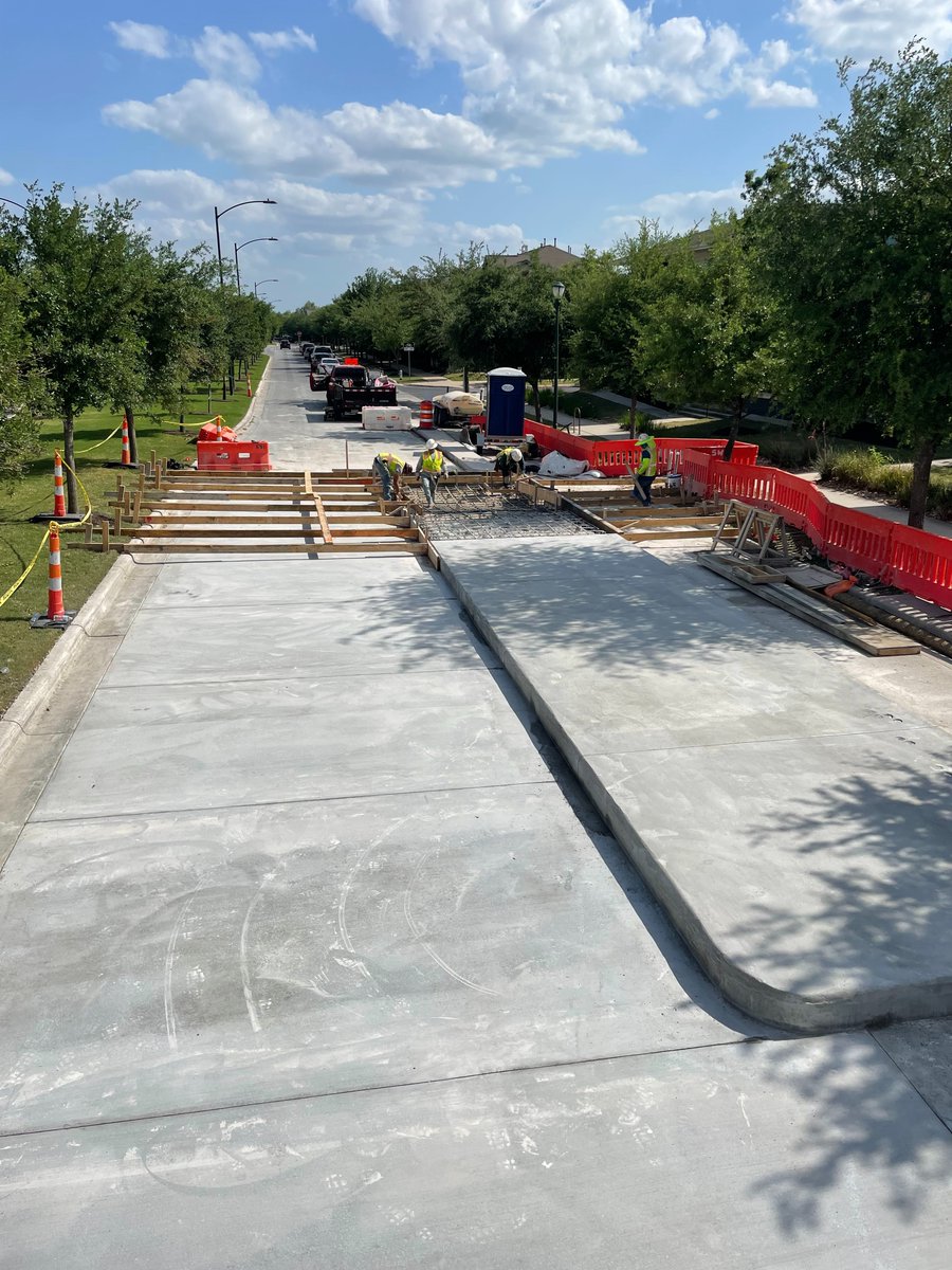Check out the progress of the team in Austin! They're currently working on the reconstruction of the <a href="/CapMetroATX/">CapMetro</a> Berkman Drive bus platform. 

#CapitalMetroTX #CapMetro #AustinTX #WeBuildCoolStuff #StacyAndWitbeck