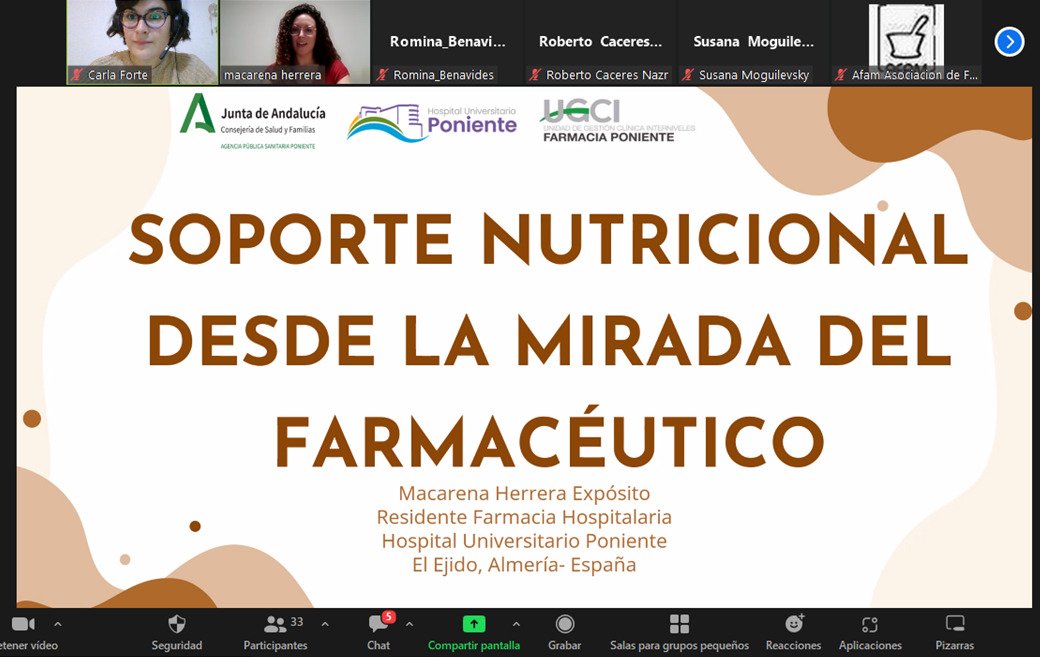 fortecarlaa's tweet photo. ¿Sabias que el/la farmacéutico/a en 🇪🇦 tiene un rol y participación muy diferente en el #soportenutricional al que tenemos en 🇦🇷? 
Hoy en el Curso de SN para Farmacéuticos de AFAM  @maca_he nos compartió su experiencia en el @HUniv_Poniente

#pormasfarmaceuticosenSN https://t.co/h9w4ljL5AQ