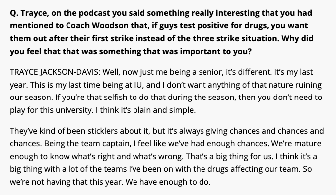 AssemblyCall's tweet image. This is just one of the most incredible and revealing things I've ever seen an IU player say, on so many levels. #iubb

insidethehall.com/2022/05/23/vid…