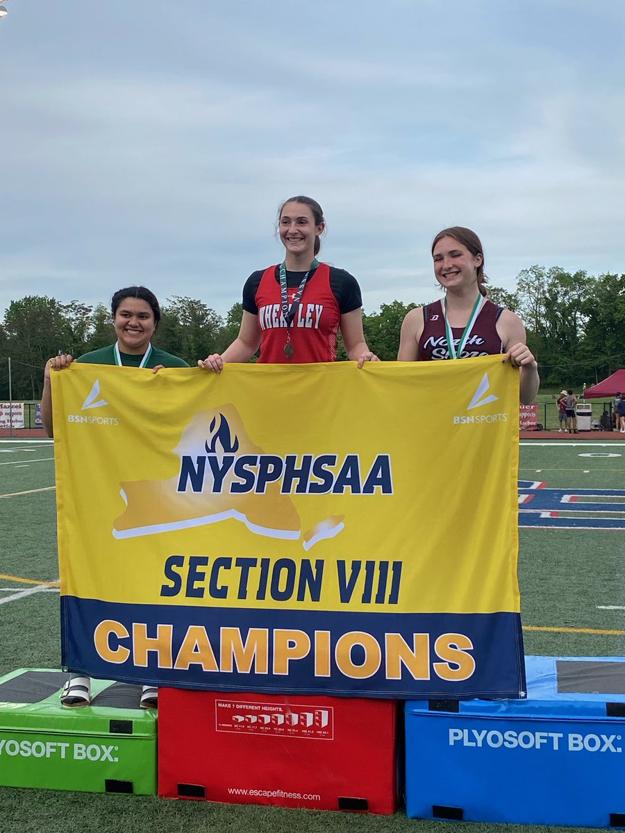 Wheatley Track (@wheatleytrack) on Twitter photo Update # 3! After placing 2nd in the SP, Sydney Romano tosses the discus 104’ 3” to earn the title of Class A Champion!
<a href="/WheatleySports/">Wildcat Athletics</a> Update # 3! After placing 2nd in the SP, Sydney Romano tosses the discus 104’ 3” to earn the title of Class A Champion!
<a href="/WheatleySports/">Wildcat Athletics</a>