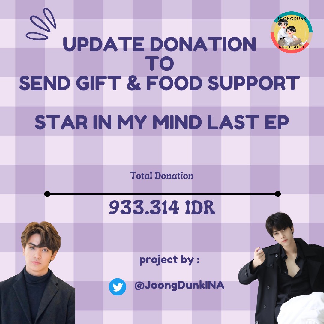 JoongdunkINA's tweet photo. ❌ CLOSED ❌
Thanks to everyone to join this project

#จุงอาเชน #dunknatachai 
#StarInMyMind https://t.co/zvesU1tMAR