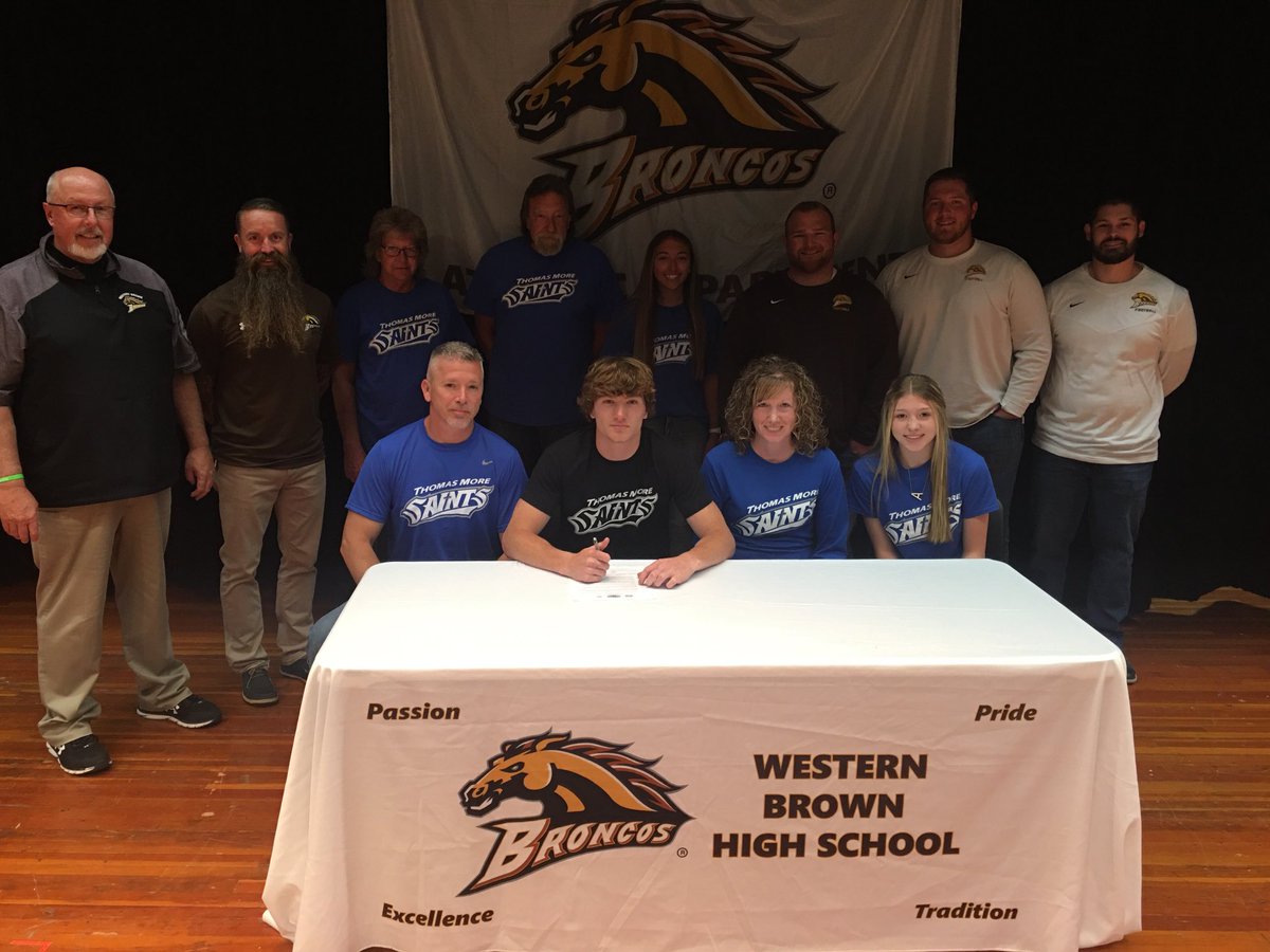wbhsathletics's tweet photo. Congrats Logan Campbell!  Signed to play football and run track at Thomas More University! https://t.co/oDYw7d6NZi