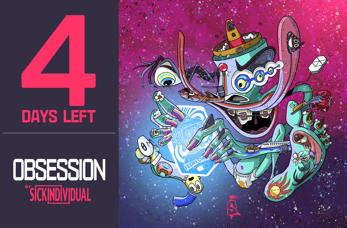 Obsession coming this Friday with @PotluckProtocol!
In this piece, tribute is dedicated to the one and only <a href="/TEENSONACID/">TEENSONACID</a>. What an honor to have this legend on board! 🙌

900 on for 30 $FTM
300 on #AVAX via @OxCampfire for .5 #AVAX 
Here:
potluck-labs.com/labs-store