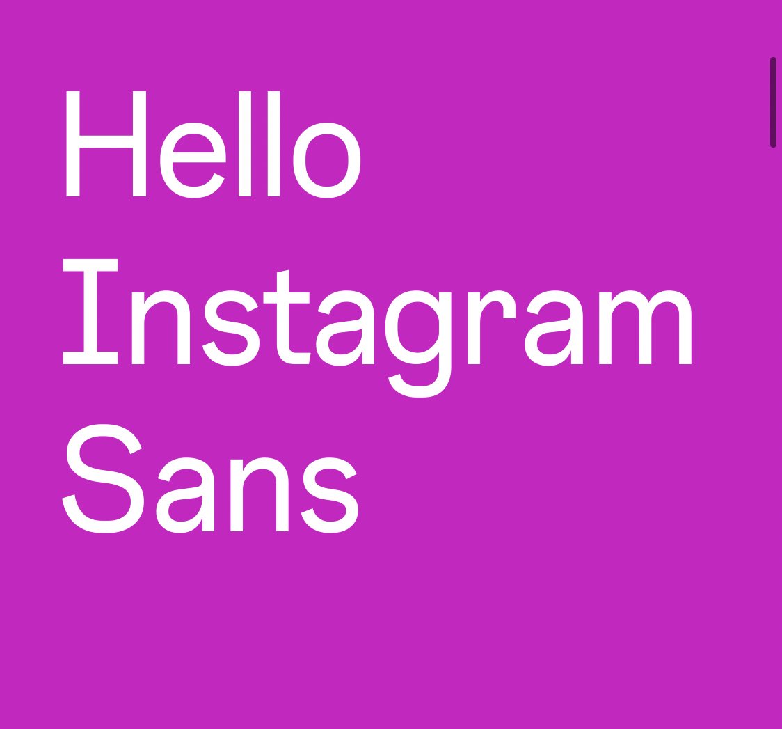rsms's tweet photo. Really fun and impressive work with Instagram Sans!
Who worked on this?
https://t.co/gRySfX2zAv https://t.co/aaKsk1Ei3k