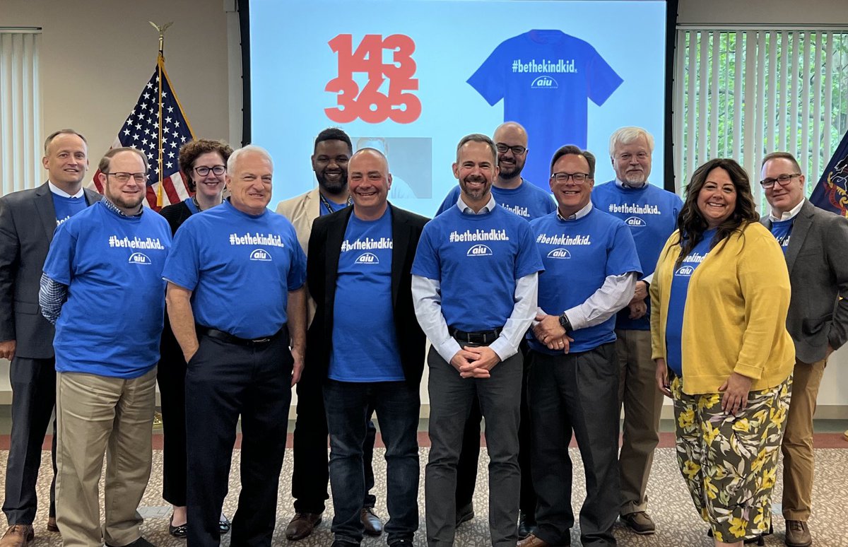 Dr. Robert Scherrer (@aiu_exdir) on Twitter photo Celebrating 143 day with the @AlleghenyIU3 Board of Directors and our Executive Leadership Team! <a href="/greggbehr/">Gregg Behr</a> #bethekindkid <a href="/FrewsCrews/">Maureen Frew</a> #mrrogers Celebrating 143 day with the @AlleghenyIU3 Board of Directors and our Executive Leadership Team! <a href="/greggbehr/">Gregg Behr</a> #bethekindkid <a href="/FrewsCrews/">Maureen Frew</a> #mrrogers