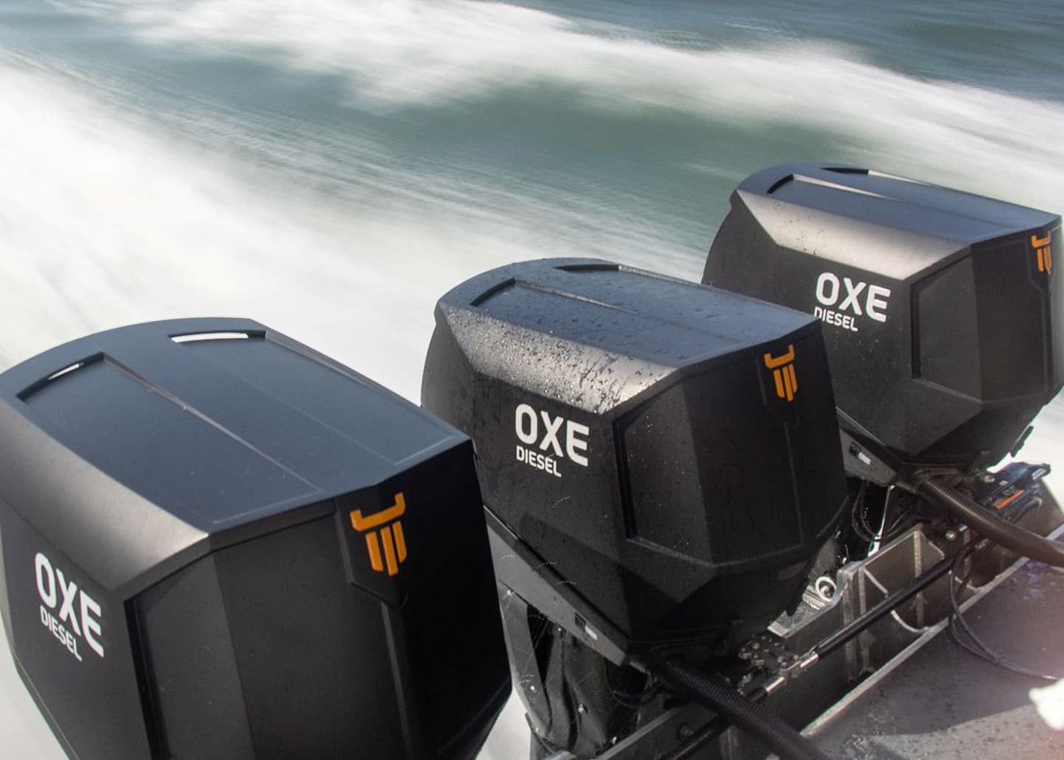 btb_marine's tweet photo. 900NM (664ft-lb) of torque x 3. Contact @btb_marine
to find out more about the @OXEDiesel outboard 125-300hp series, capable of both high speed and enormous pulling power.
#oxediesel #dieseloutboard #torque #speed #efficiency https://t.co/uYX3KNzFbX
