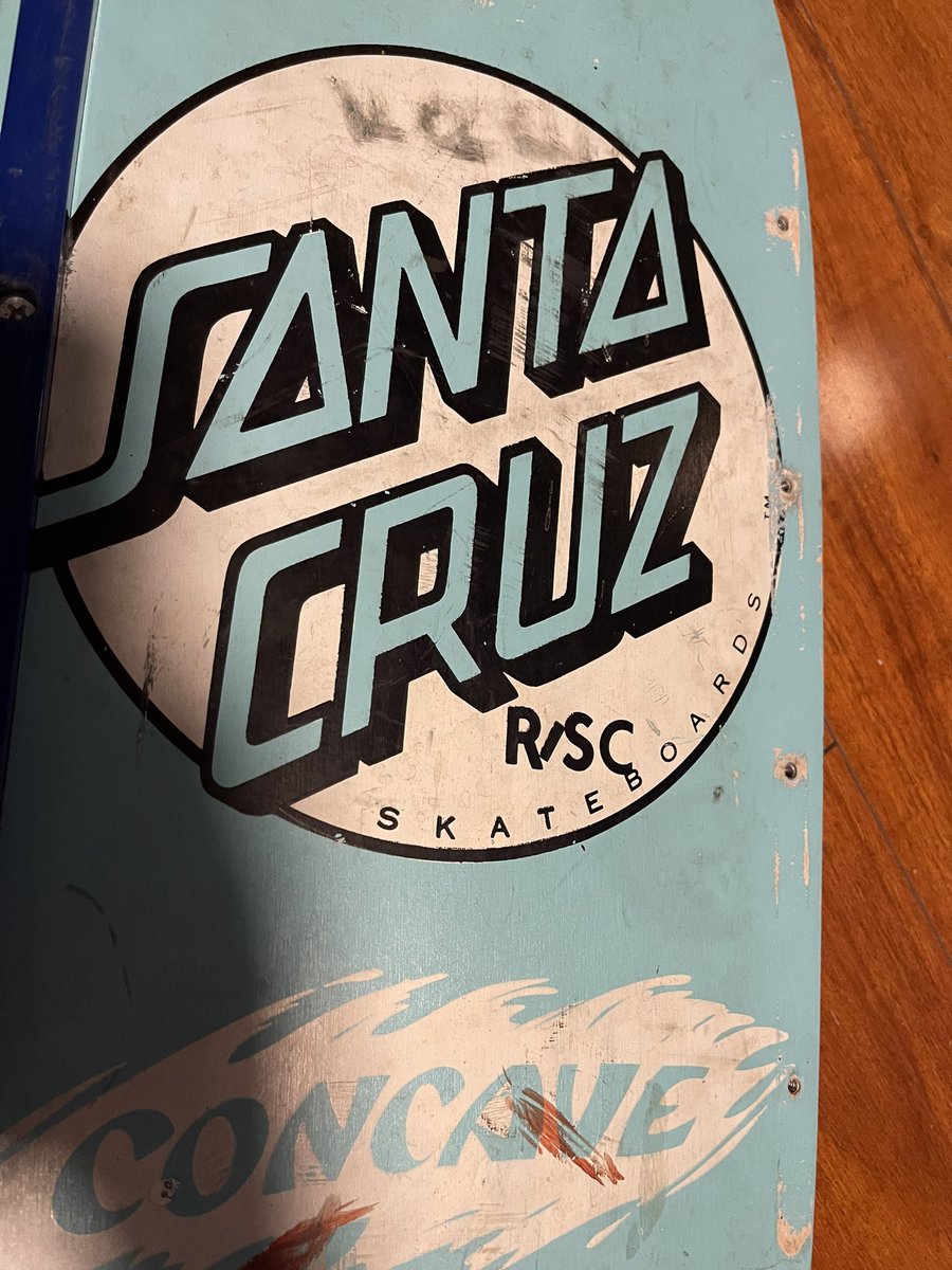 hot_weiners_509's tweet photo. @santacruzskate Hi! I found this bad boy at a thrift store but I can’t figure out if it’s an original or a reissue. Any thoughts? Thanks! https://t.co/sNytTeJj9m