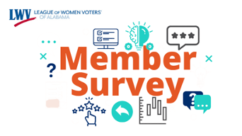 AlabamaLwv's tweet photo. LWVAL Members, check your email for the link to the demographic survey. This is the last week! Your responses are necessary for us to move forward in planning  next steps for our diversity, equity, inclusion and anti-racism work. @LWV #LWV #LWVAL #DEI #Alabama @EvDem https://t.co/40AlmjYVwr