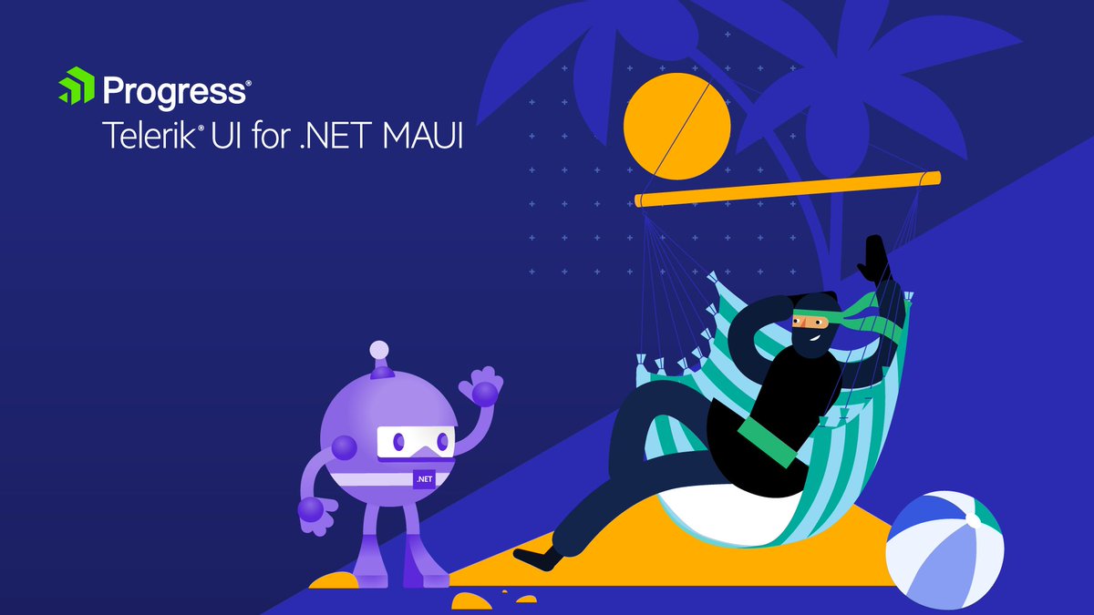 Telerik's tweet image. Telerik UI for .NET MAUI 1.0.0 is finally here! 🌊 Officially out of the preview & experimental stage, Telerik UI for .NET MAUI is now production-ready with more than 50 beautiful UI components! Come give them all a spin: prgress.co/3MT6AEA #dotNET #DotNetMAUI #UI