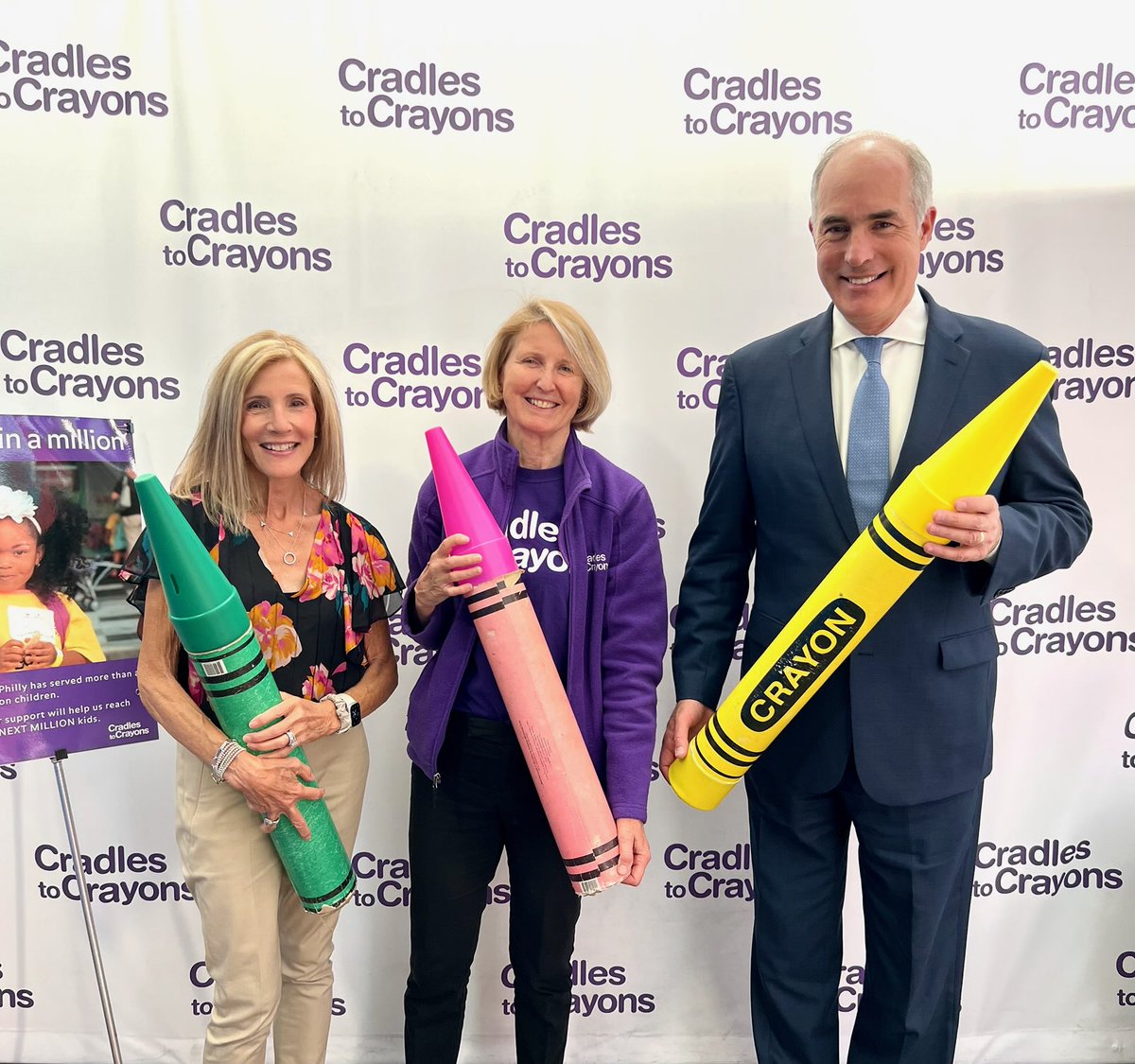joandocktor's tweet photo. As a proud member of the @C2CPhiladelphia Board of Directors, I was honored to join @SenBobCasey on a tour of The Giving Factory today with Exec. Director Michal Smith! Together, we can elevate awareness for clothing insecurity & diaper needs. #c2cphilly #pennsylvania https://t.co/fQXkaqHlzG
