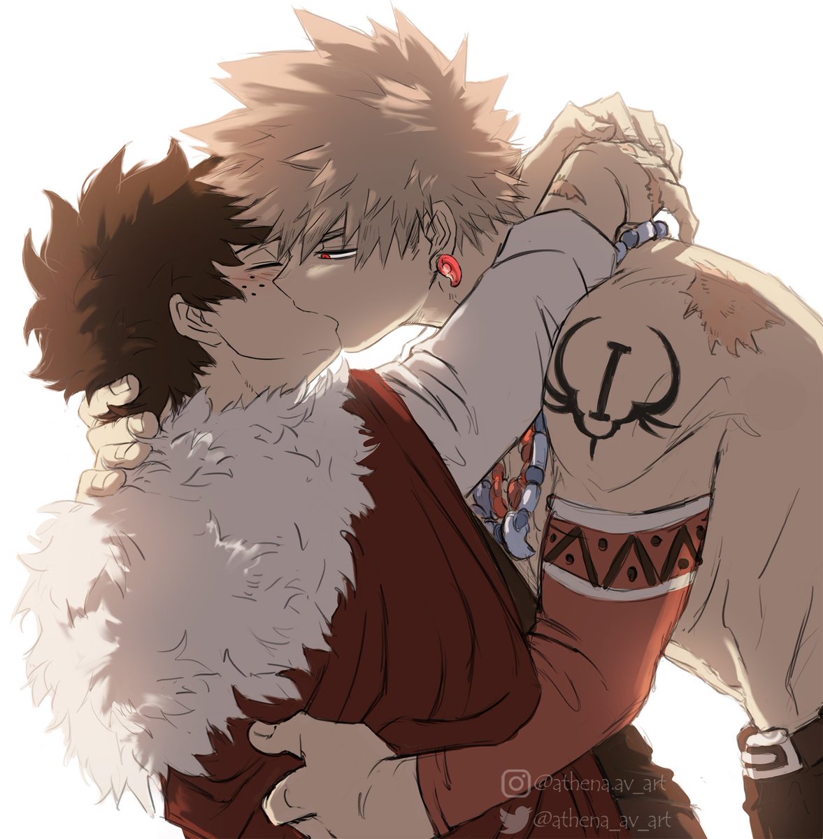 Sfw bakudeku kiss. Мга фэнтези ау. comics@vhtybakudeku18.