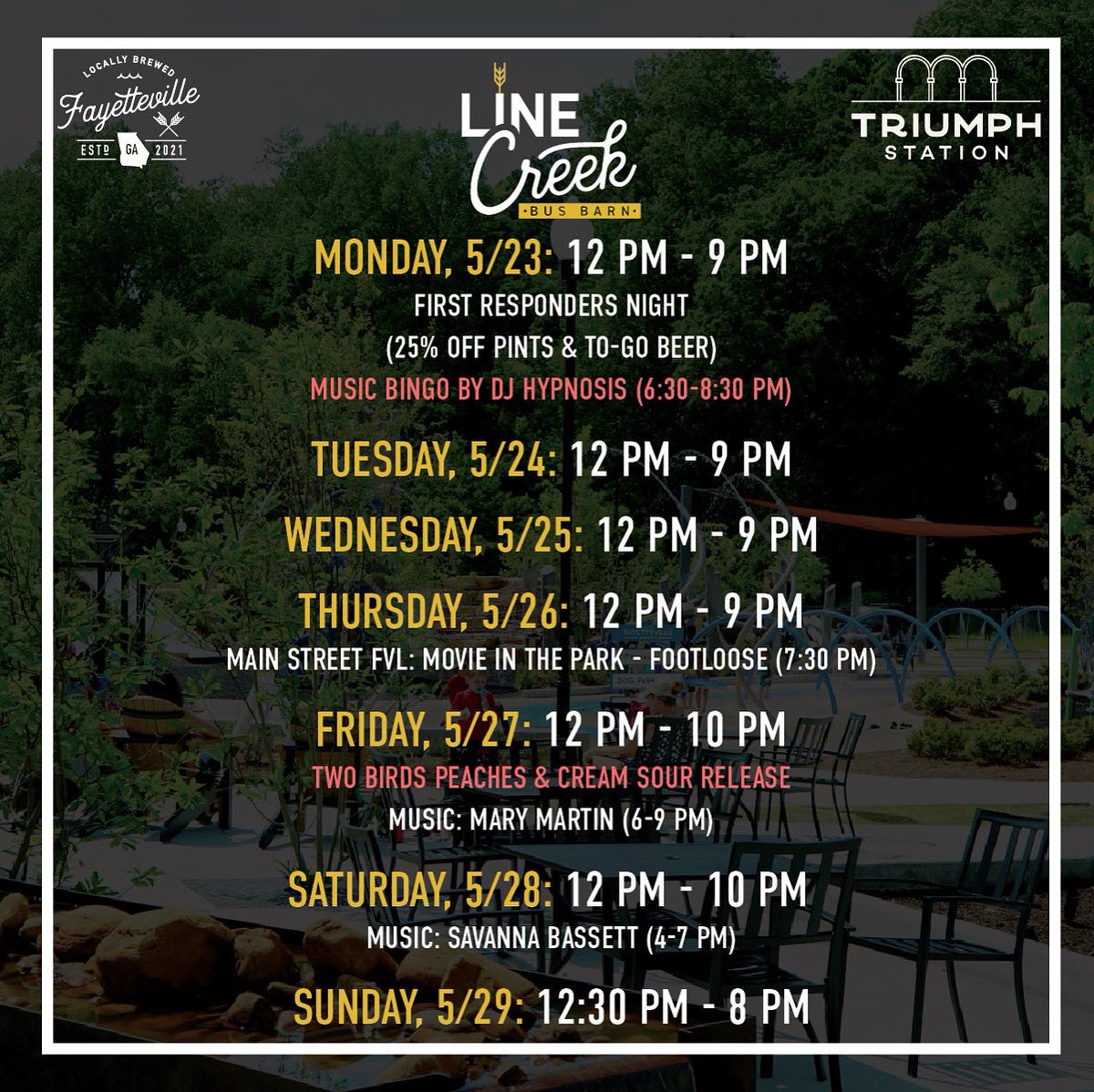 This week at the Bus Barn. ⤵️🍺