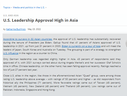 SwitchEnergyUHD's tweet photo. U.S. Leadership Approval High in Asia
__________________________________________________
#tesla #autodynamics #ev @BlinkCharging #usedcarshouston
#carfax

https://t.co/qfb698stHS https://t.co/L530EPF0q5