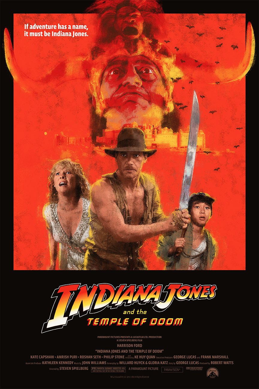 Indiana Jones 2: Temple Of Doom Indiana jones, Pôsteres de