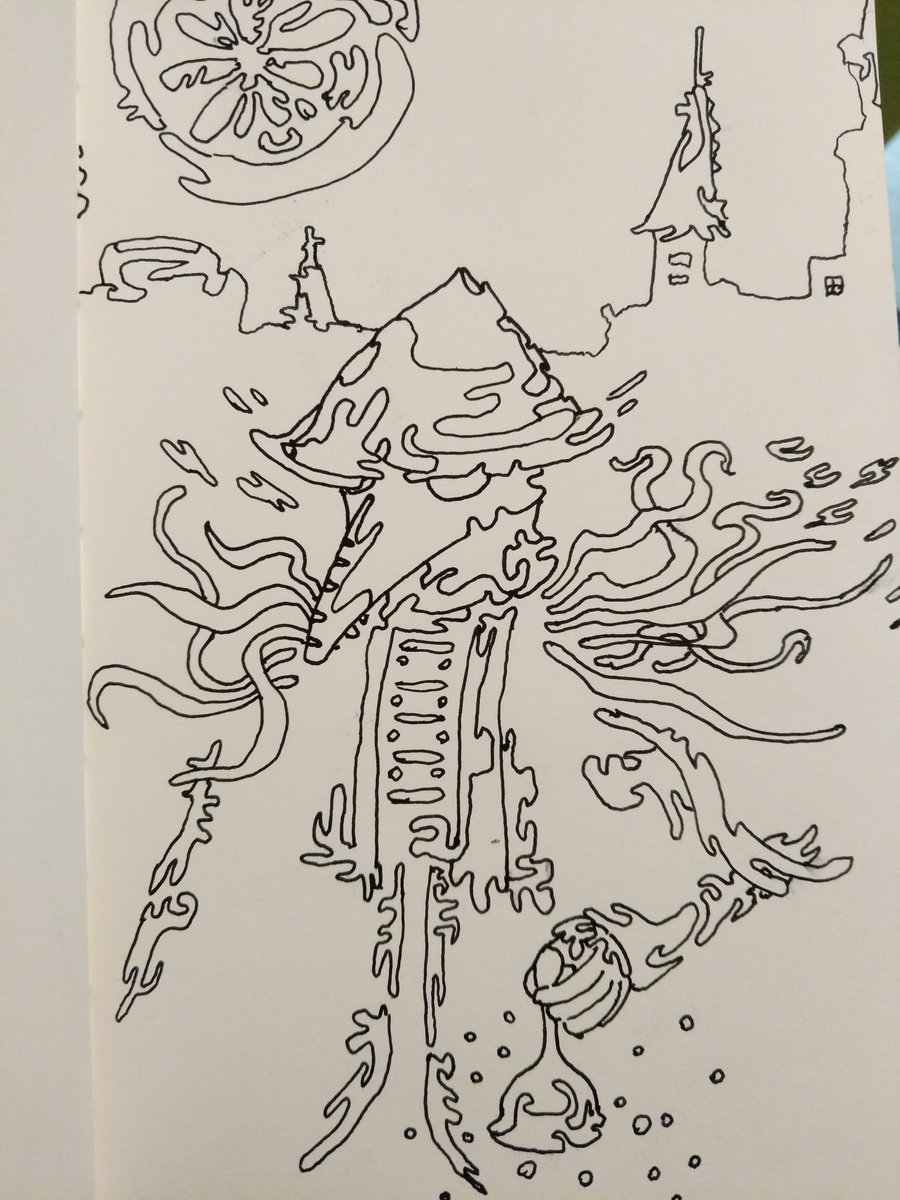 BILGE_PARTY's tweet photo. Eileen the crow #Bloodborne #sketches https://t.co/lV3FqUwV5y