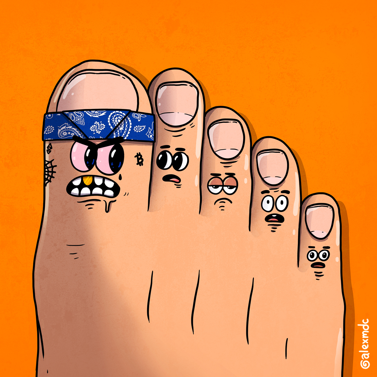 alexmdc's tweet photo. CrypToe 🦶🔪

A big project that help me stay motivated was MSCED inspired by @laserbread  - Stuff has gotten so hectic lately that I forget to create freely, with that being said Ill be starting a new MSCED! here is the first one! 1/365

#artist #crypto #msced #genzee #oddworx https://t.co/fUc5zSZfRf