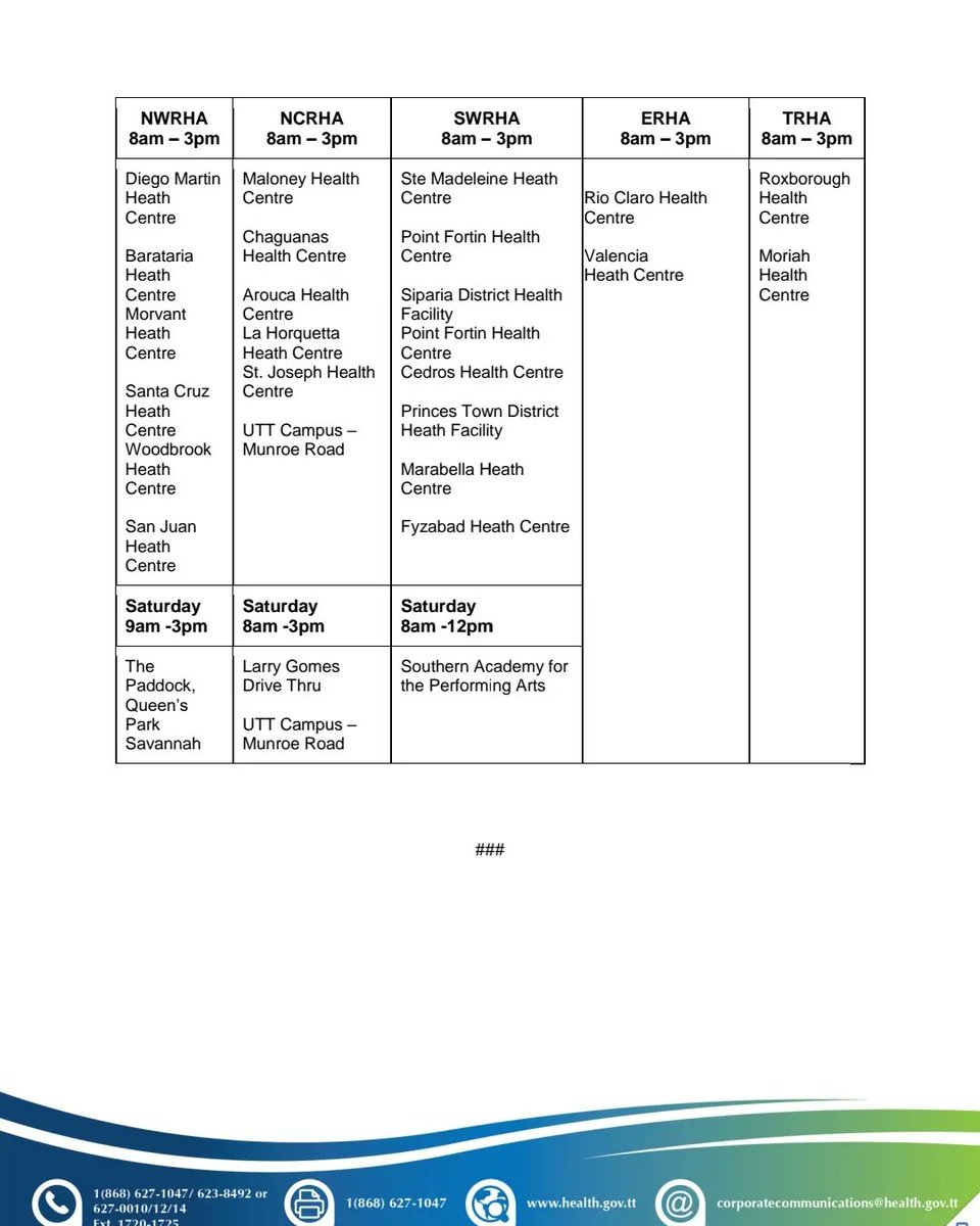 MrAlAlexander's tweet photo. MoH Media Release:
COVID-19 Vaccination for children aged 5 -11 years old starts Wed 25 Port of Spain, May 23, 2022 https://t.co/isGKCUsgKk