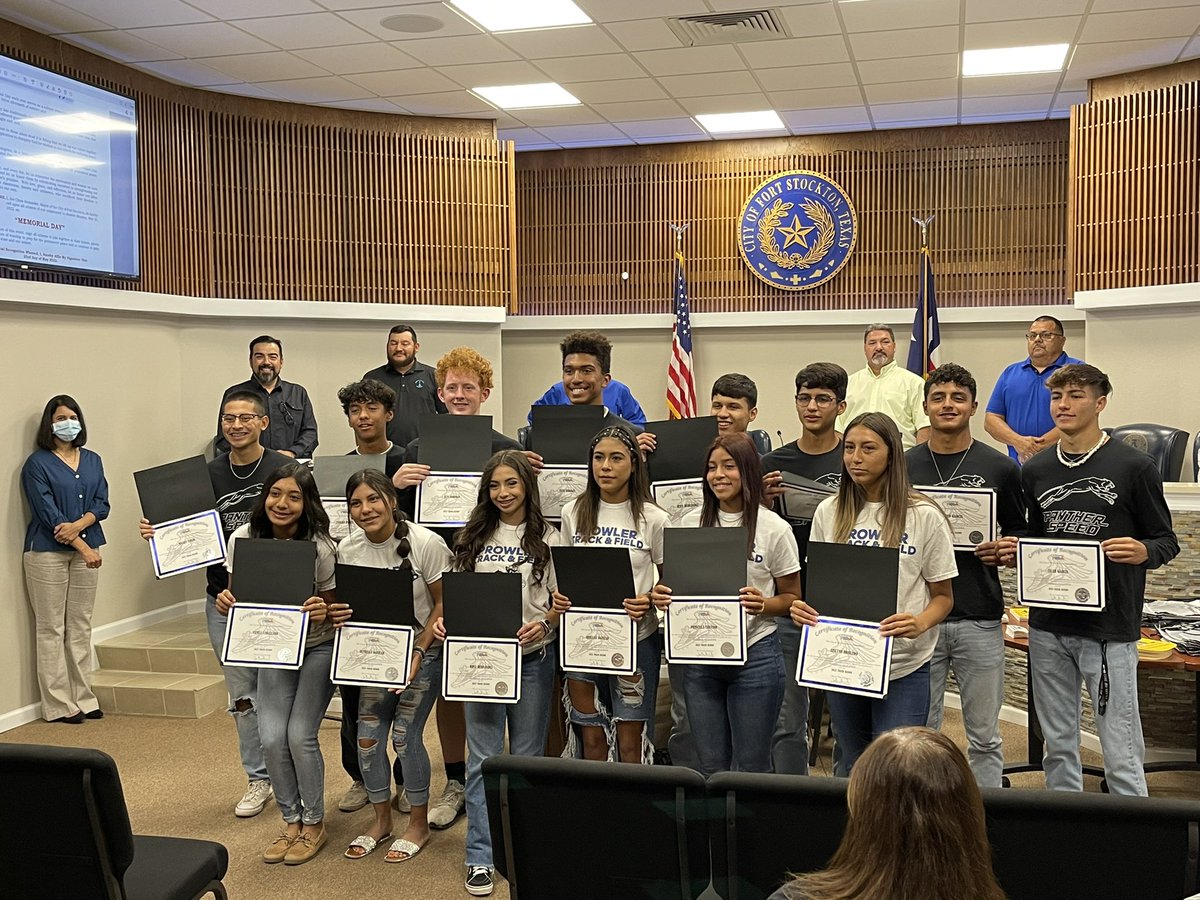 SeraQRamirez's tweet photo. Thank you to the City of Fort Stockton for recognizing our Regional Qualifiers! #PantherSpeed #ProwlerPower https://t.co/i3YvUUqFsR
