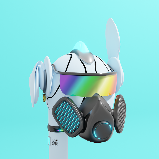 FormerAntiHero's tweet photo. Saw this amazing @TheKnoids listed and had to scoop it up! Gas mask  + glasses + mohawk = 🔥🔥🔥 Still minting so a chance to get one just as sick for 0.01Ξ #LFW #TheKnoids https://t.co/IusZxlsADA