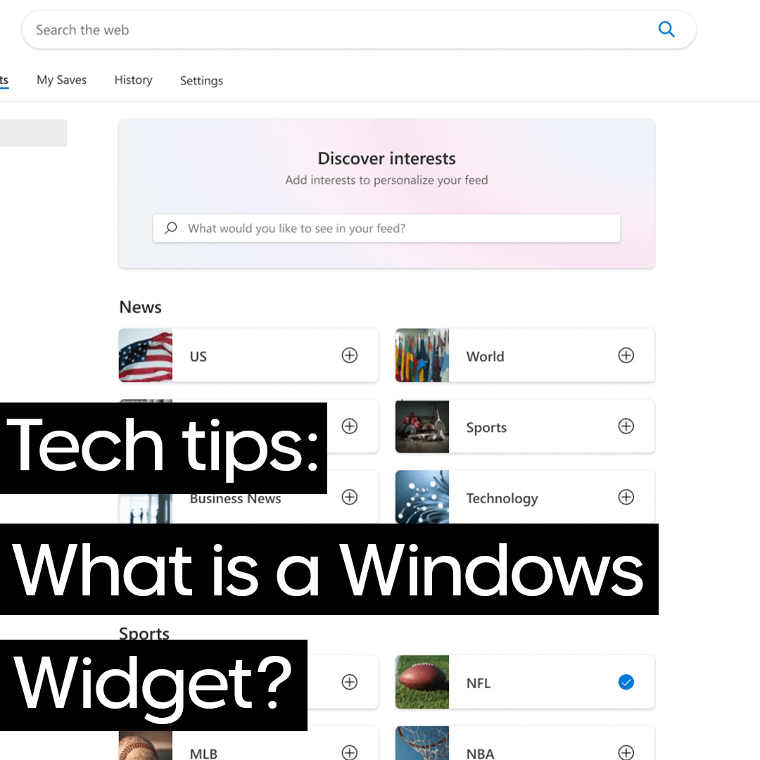 What's a Windows Widgets, and how can they make your life easier?

👀 Find out here: ow.ly/KbMc50IM6bK 

<a href="/Windows/">Windows</a> #windows #windows11 #widgets #technology #tech #newtech #techtips